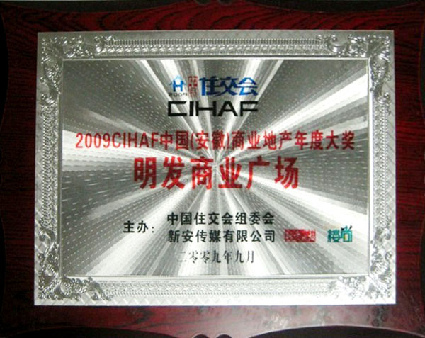 2009CIHAF中國安徽商業地產年度大獎